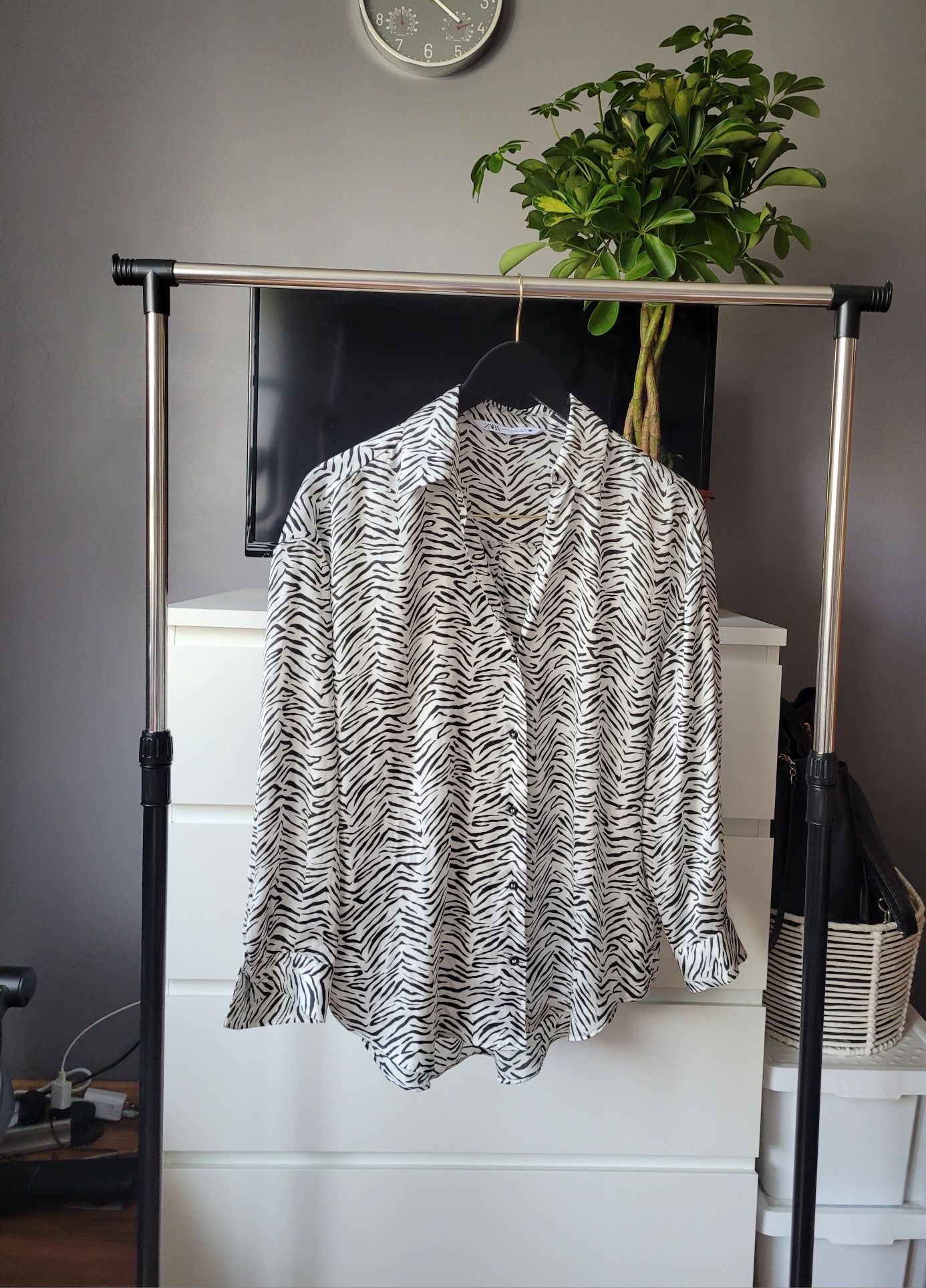 Elegancka koszula zara zebra
