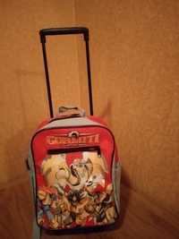 Рюкзак чемодан детский на колесах