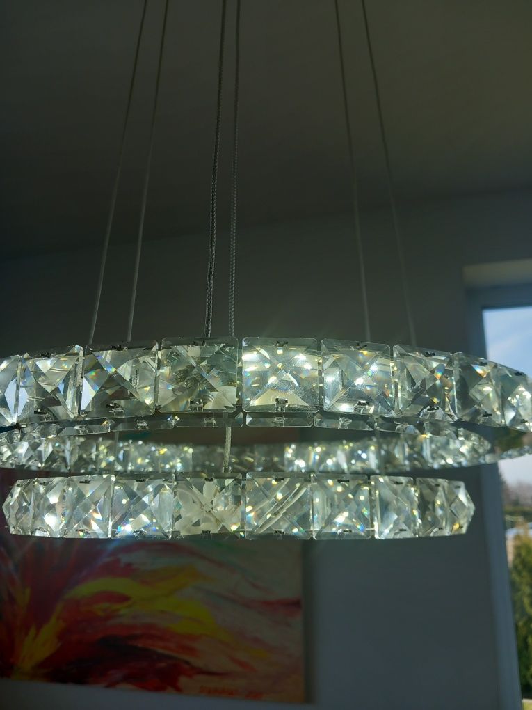 Lampa wisząca sufitowa - LED - kryształy