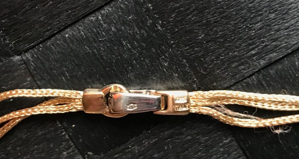 złoty komplet kolczyki bransoletka łańcuszek naszyjnik 585 apart