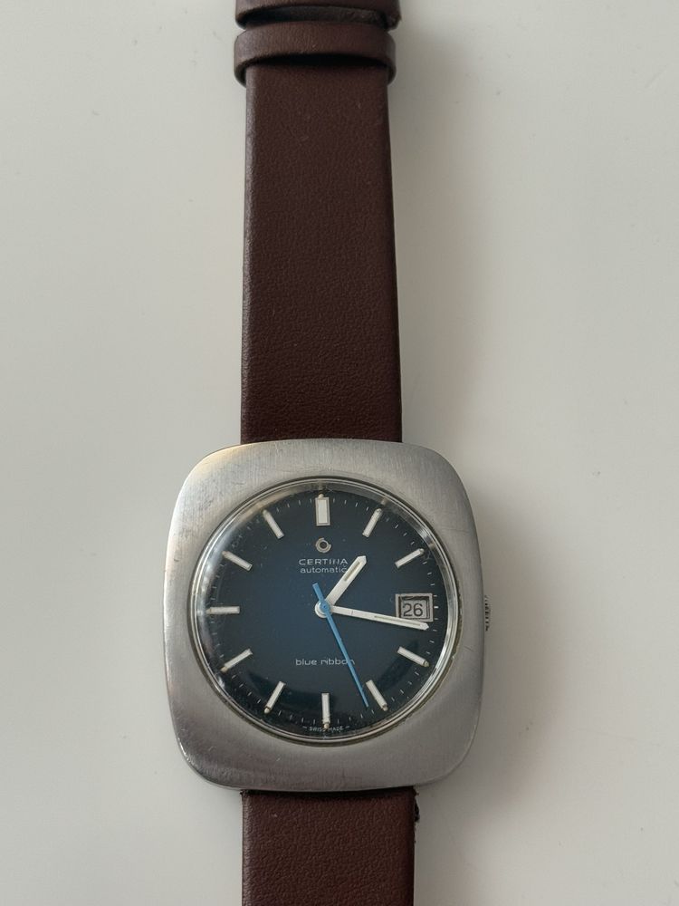 Zegarek męski Certina Automatic Blue Ribbon 28 jewels,wielki 40/44mm