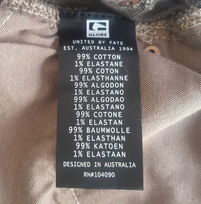 Calções Ganga Criança Rapaz Shorts Novos Globe Goodstock Slim Fit 12