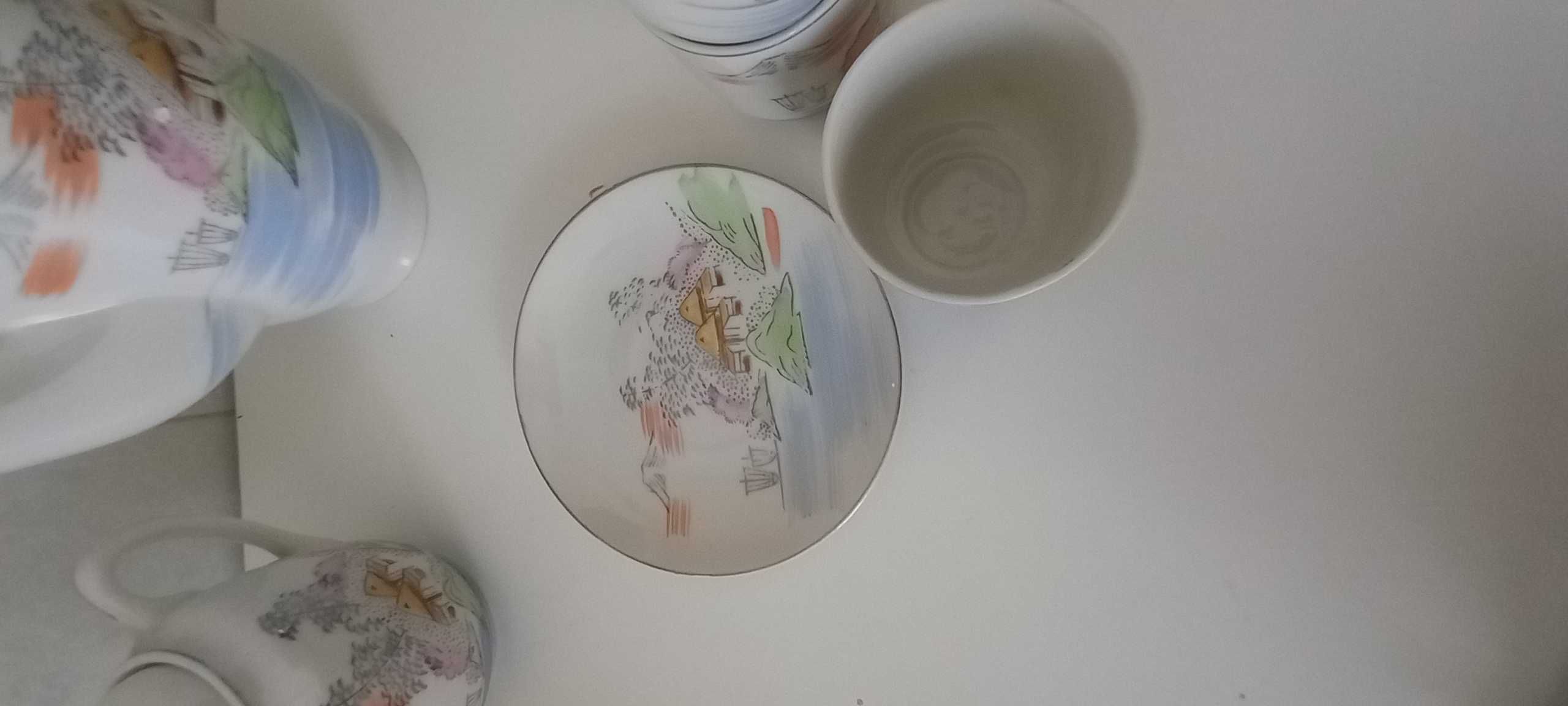 Conjunto de chá porcelana