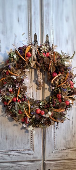 Wianek świąteczny naturalny