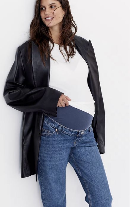 Jeansy ciążowe H&M HM Mama 38 M Niebieskie spodnie