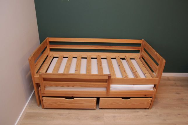 solidne łóżko dziecięce podwójne rozsuwane LANO Meble SENSO 160x80
