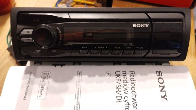Radio Sony DSX-A42UI USB AUX super stan+ instrukcja