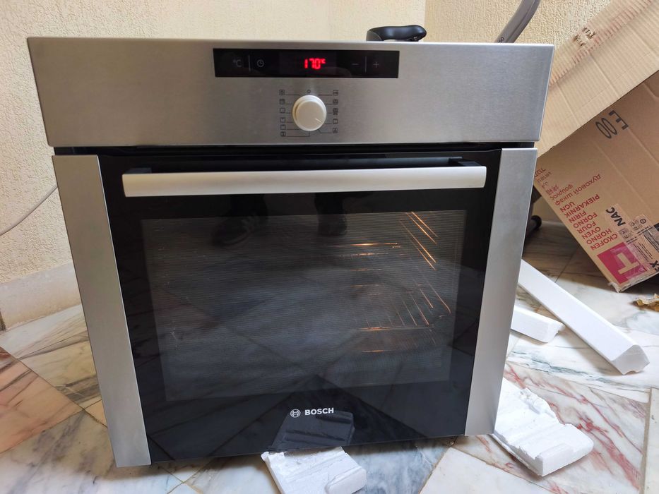 Forno Pirolítico Bosch de Aço Inoxidável Multifuncional 60cm