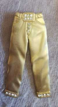 Złote spodnie  broszka metalowa  JJ vintage