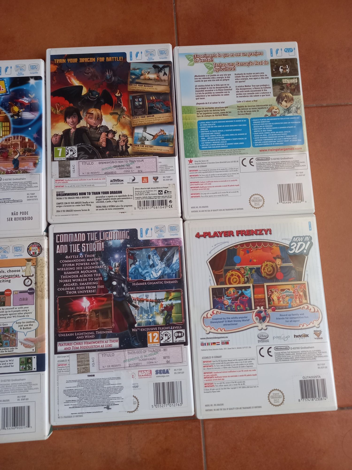 Jogos para Nintendo Wii.