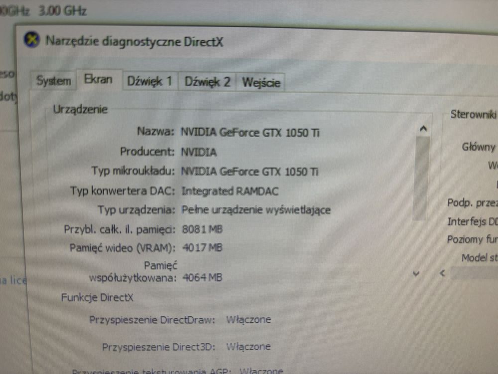 Komputer, nvidia gtx1050ti, intel core i5, 8GB, dysk ssd