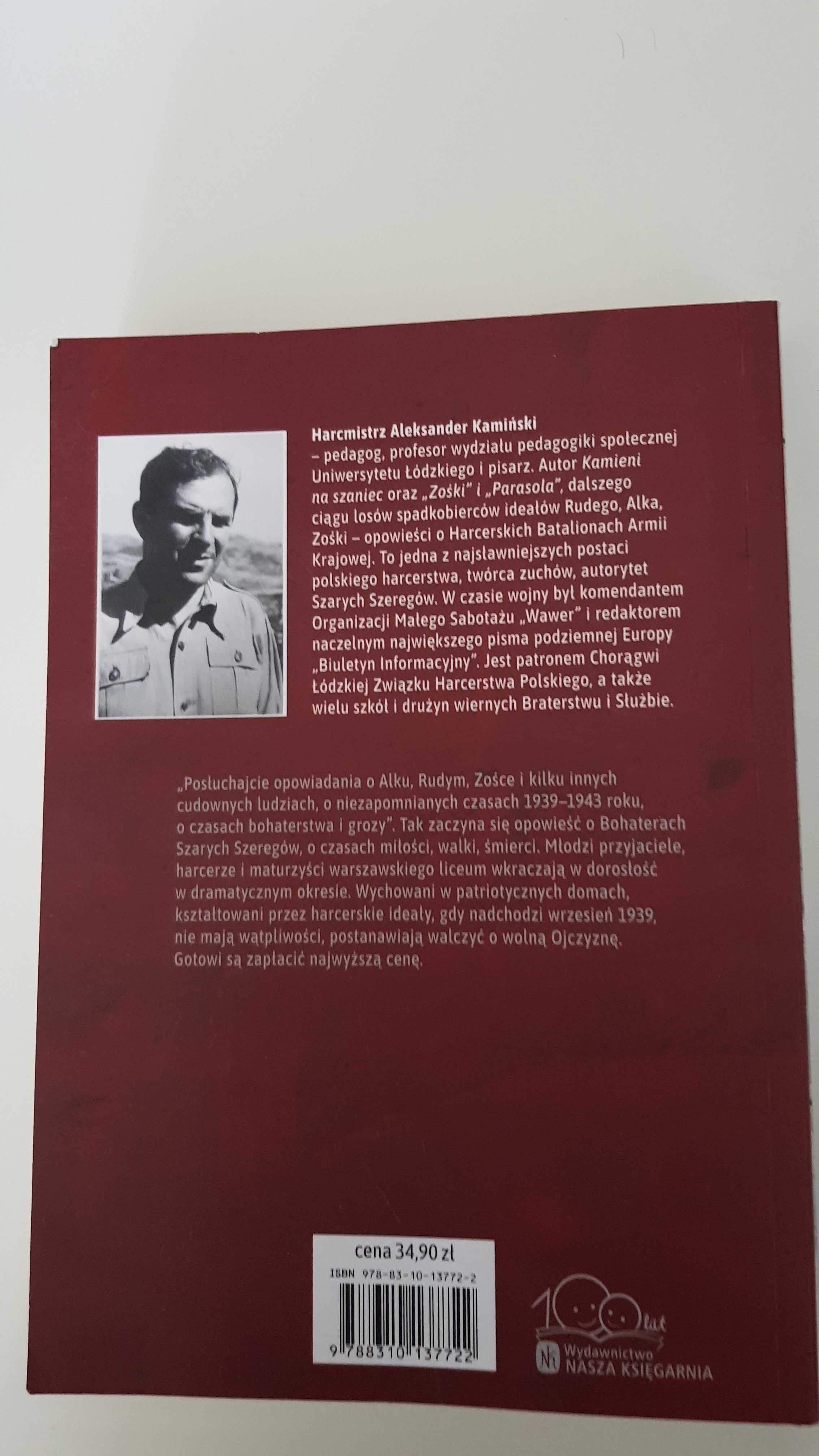 Kamienie na szaniec Aleksander Kamiński. Lektura.