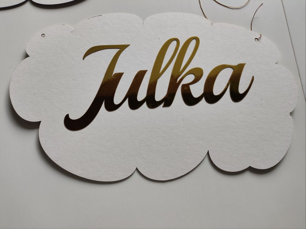 Napis baner chrzest Święty Julka