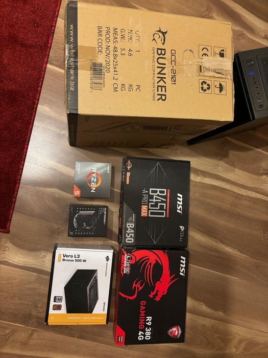 Zestaw gamingowy komputer Ryzen 5 3600 / 16 GB RAM / MSI Radeon 4 GB
