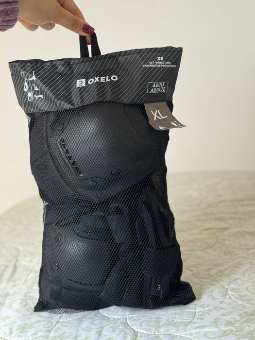 Pack de Proteções Oxelo – Adulto (Patins, Skate ou Trotinete)