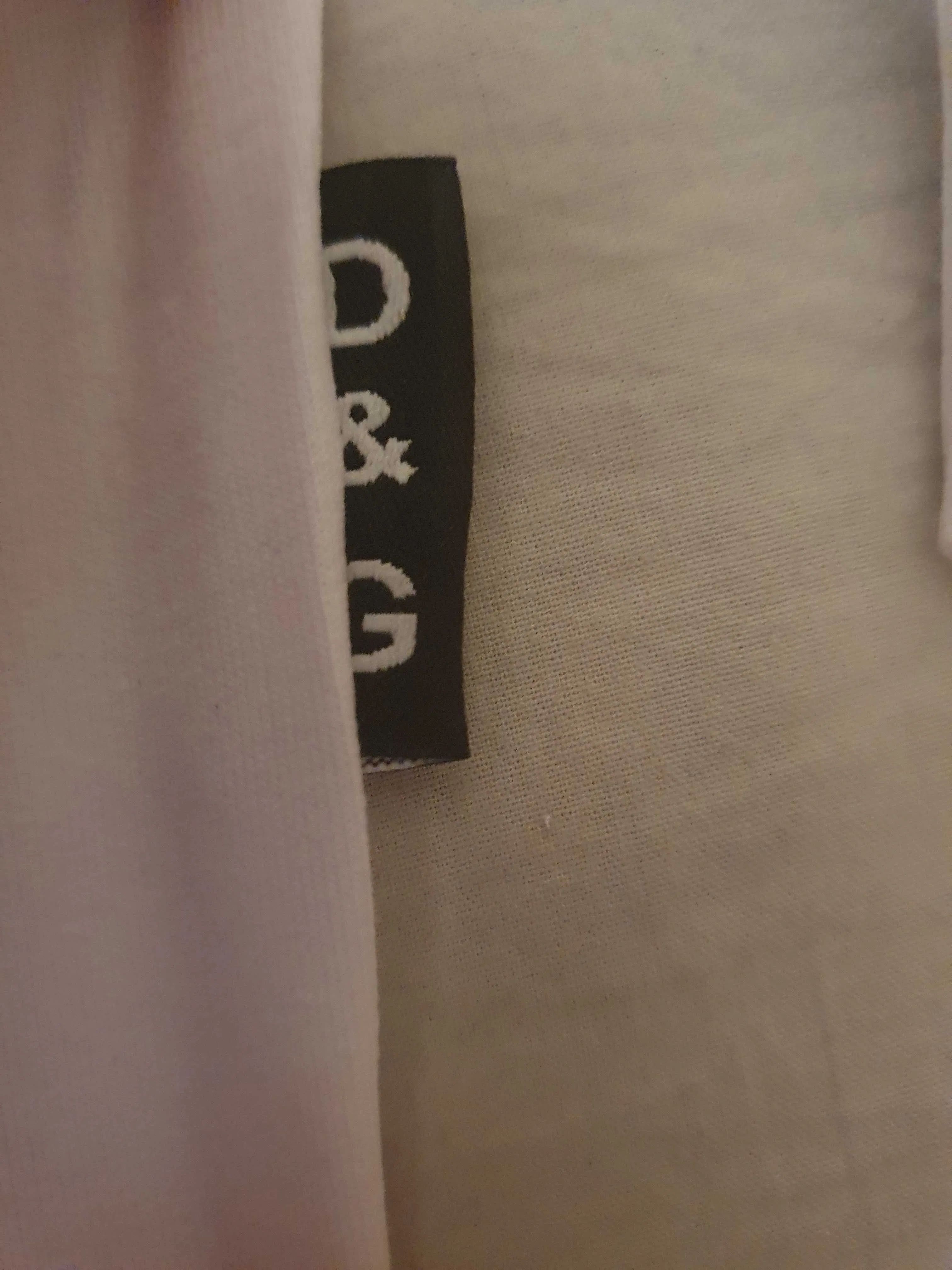 NOWA biała męska bluza Dolce & Gabbana klasyk D&G bluza blaszka M
