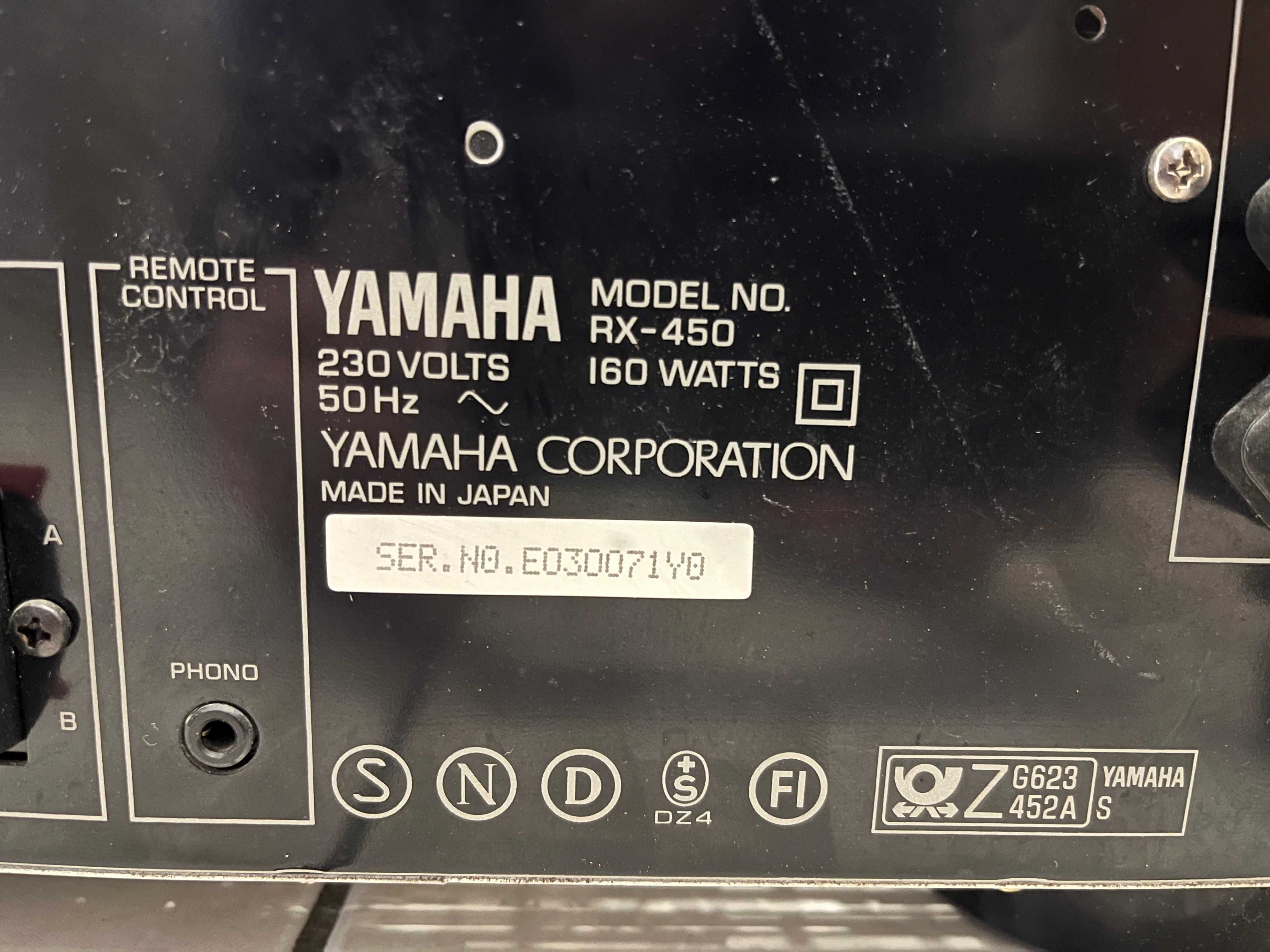 Sprzedam amplituner Yamaha RX-450 160 Watts