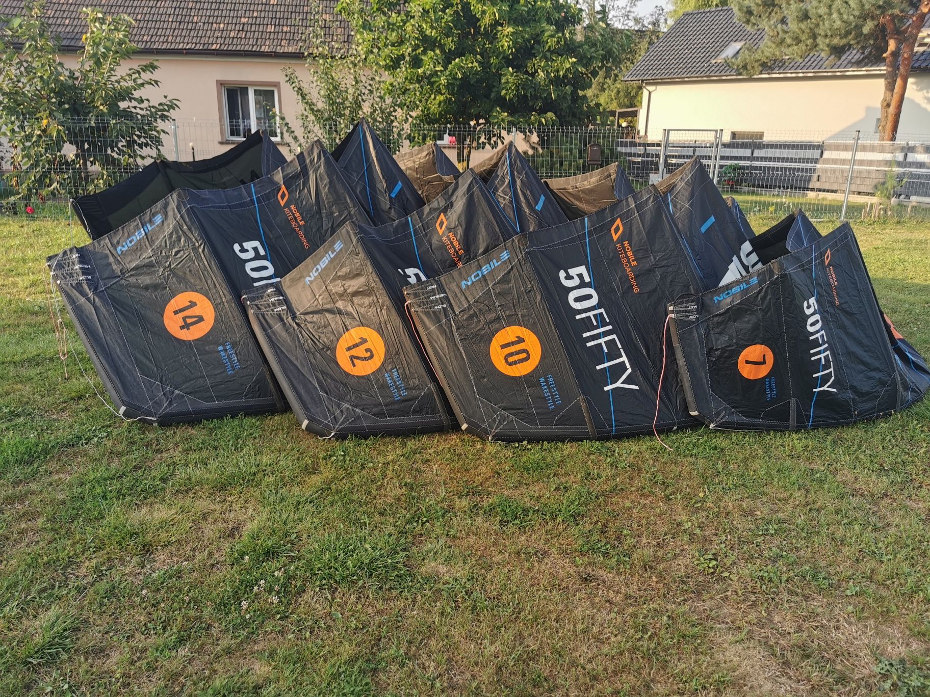 Cały set latawce z barem Nobile 50/fifty 7m 10m 12m 14m