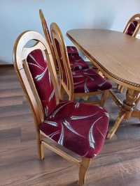Stół z litego drewna z 8 krzesłami