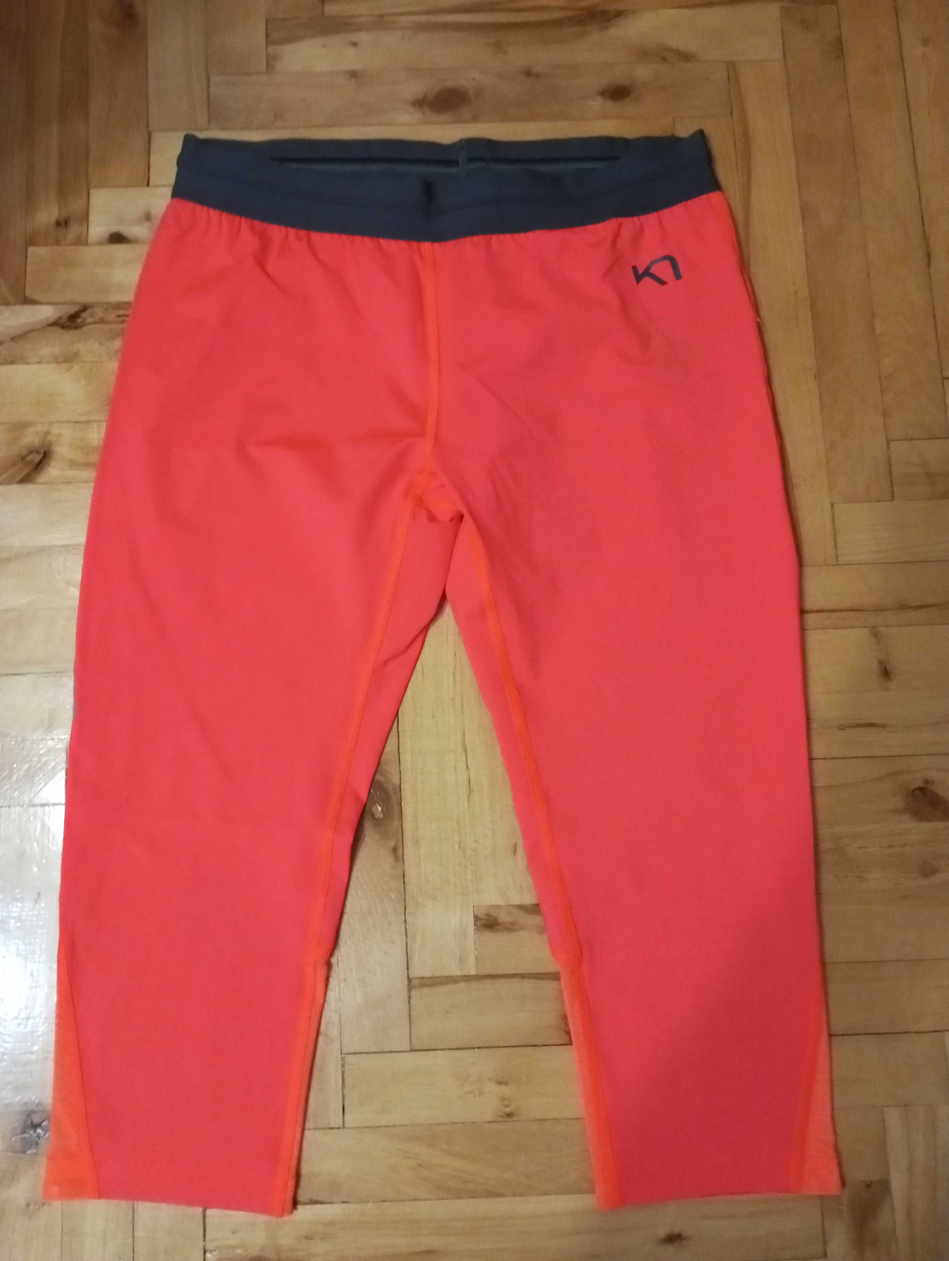 Kari Traa Neonowe legginsy treningowe za kolano rozm.L/40/12/
