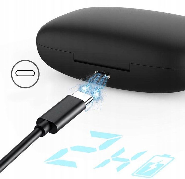 Słuchawki Bezprzewodowe Douszne Sportowe Bluetooth 5.3 + Edr Powerbank