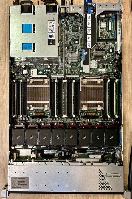 Сервер HP DL380p Gen8 8LFF: 2x Xeon E5-2637v2 4x3.5GHz, 64Gb + rails