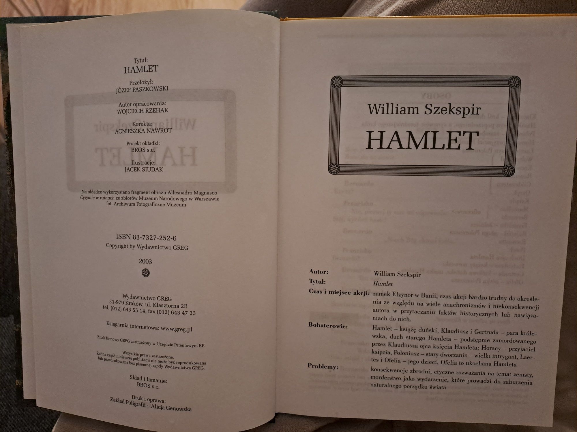 Hamlet William Szekspir charytatywnie