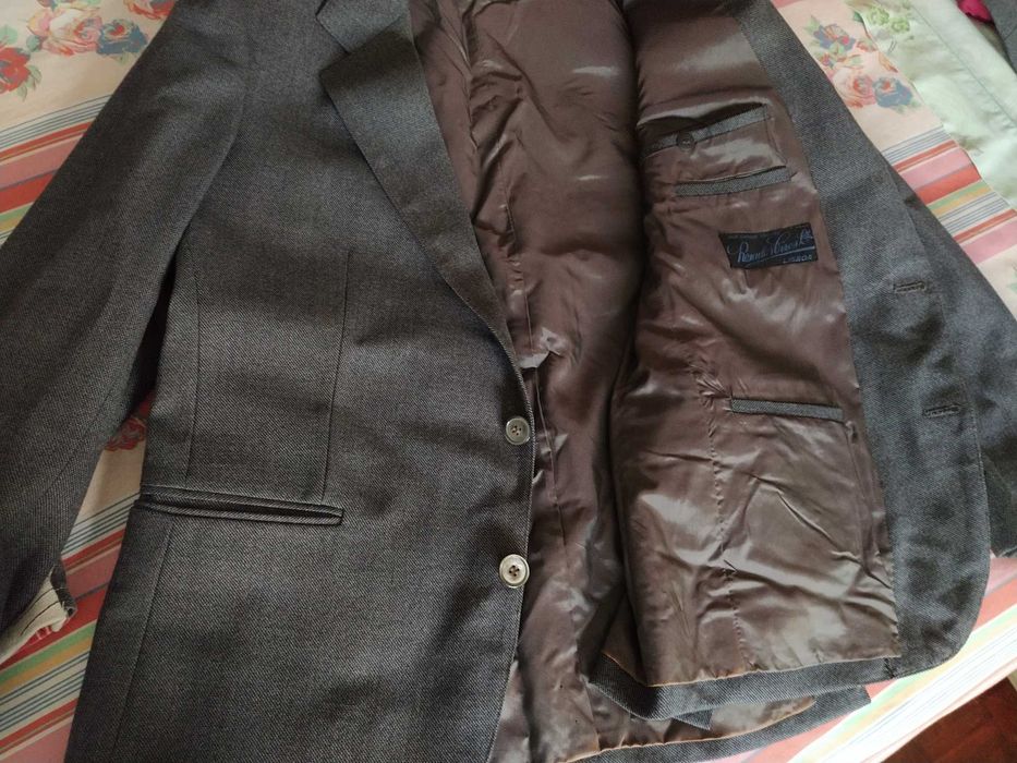 Blazer inverno p/homem cinza escuro tam.L = 50