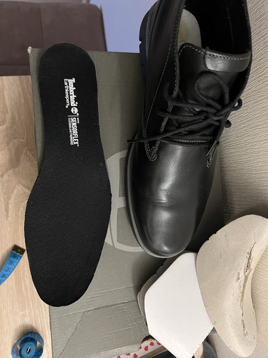 Мужские кожанные деми ботинки timberland 43