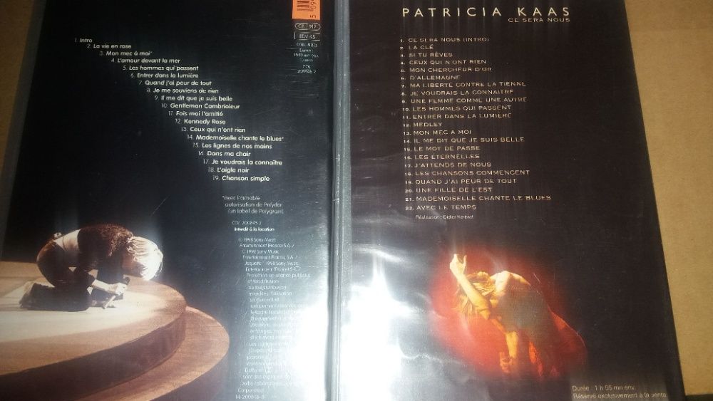 2 Cassetes VHS: Concerto Patricia Kaas