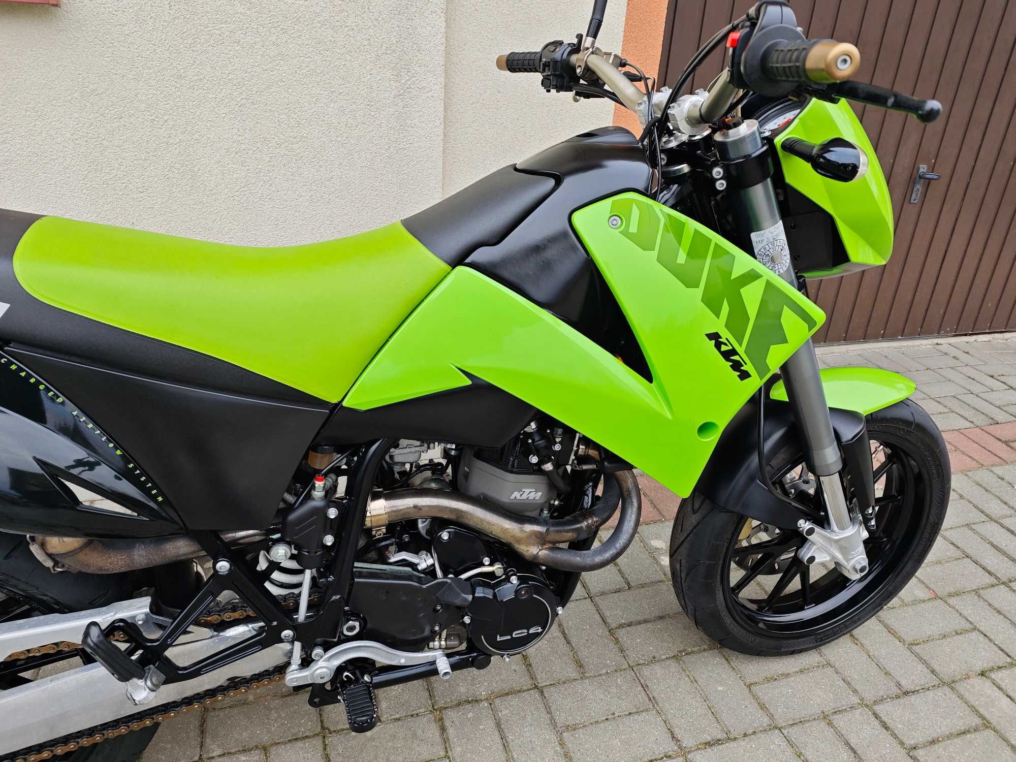 KTM 640 LC4 DUKE II Lime Green Limited Edition Supermoto