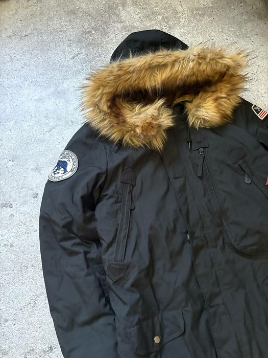 Нова парка Alpha Industries, зимова куртка з стрічкою і набоями