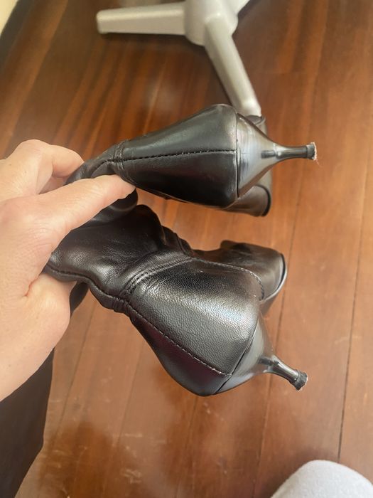 Botas pretas pele 38