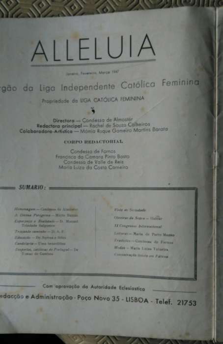 Revistas Aleluia 1947/48/48