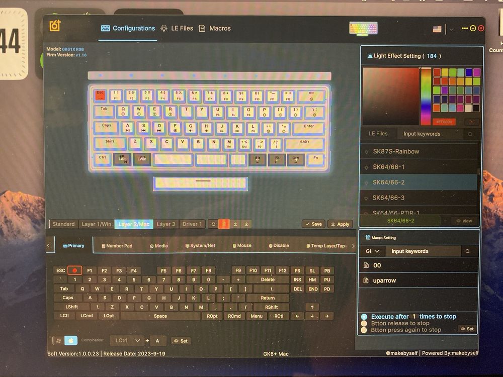 Teclado mecânico brown switches (60%)