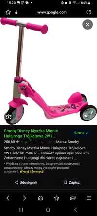 Hulajnoga 2w1 smoby myszka minnie