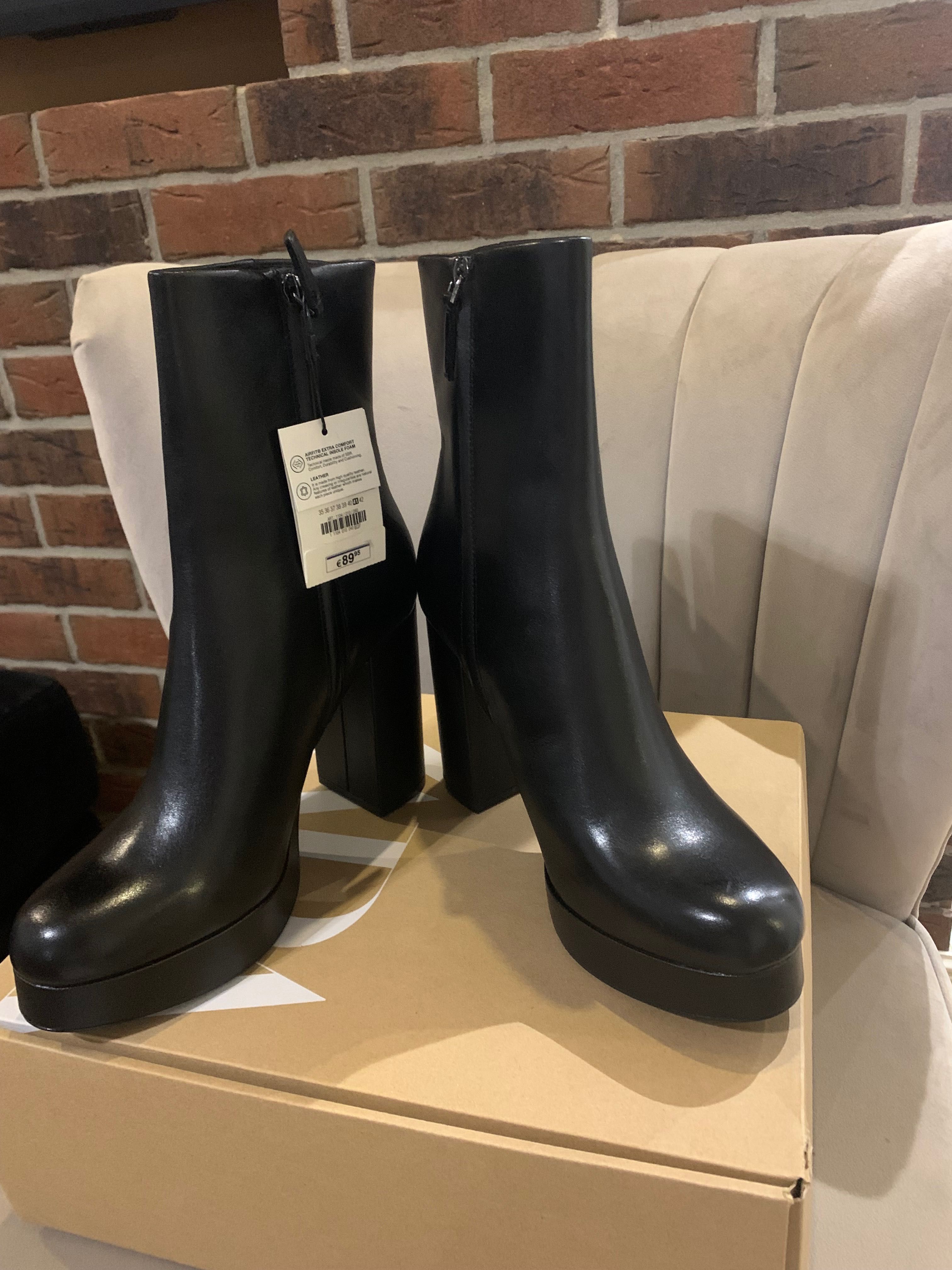 Buty na obcasie Zara botki kozaki rozmiar 41 nowe
