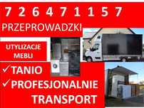 Przeprowadzki transport utylizacja  starych mebli auta z windą 24/7