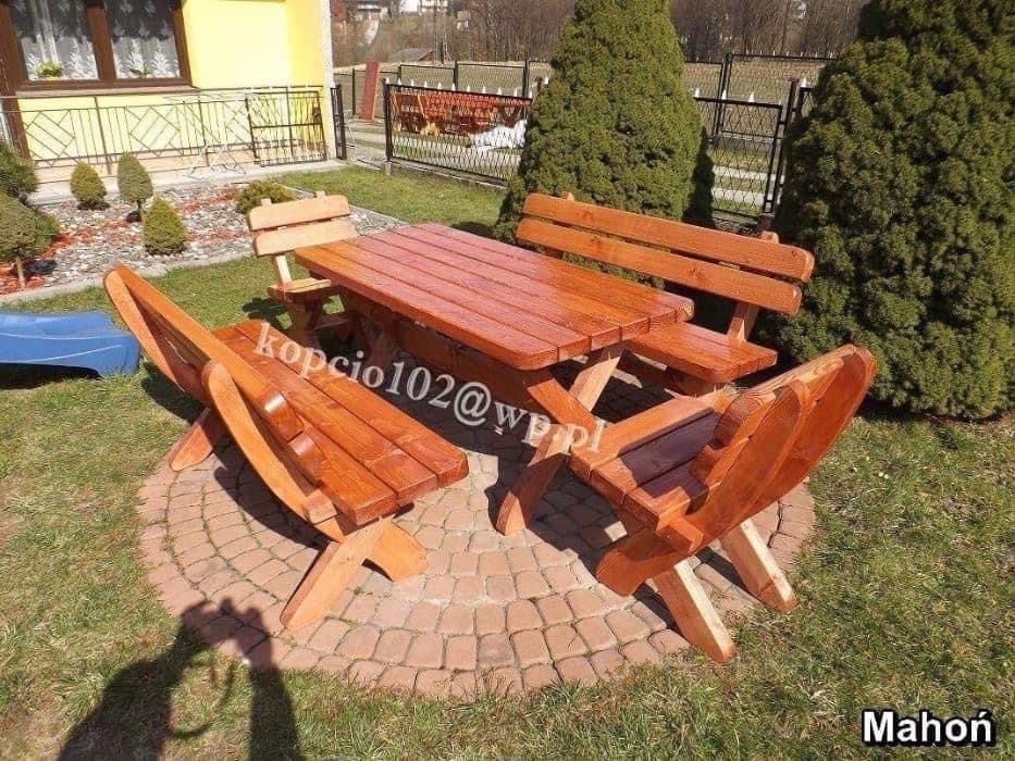 Meble ogrodowe 200 cm drewniane promocja