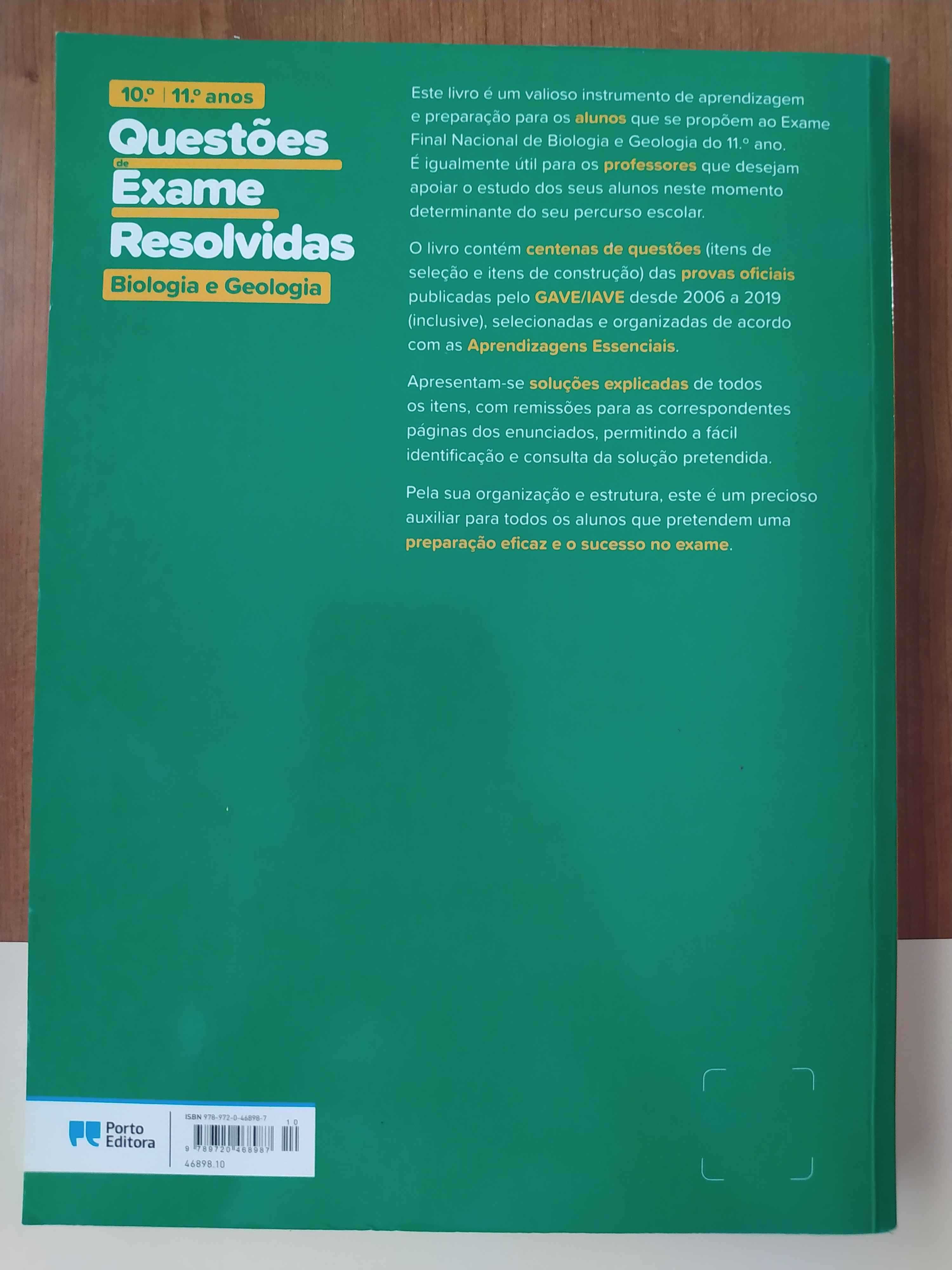 Livro Questões Exame Resolvidas Biologia e Geologia [NOVO]