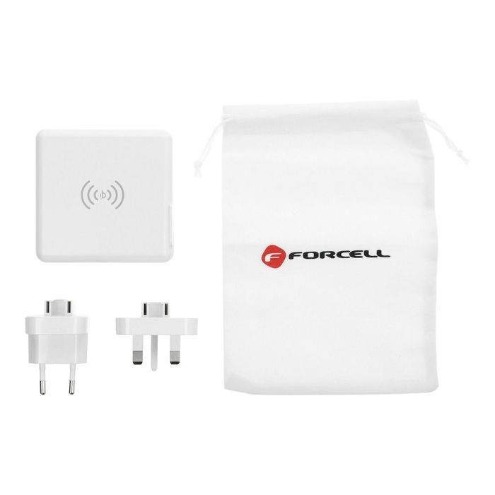 Wielofunkcyjna ładowarka Forcell F-Energy 4w1 2 x USB A + USB C 15W