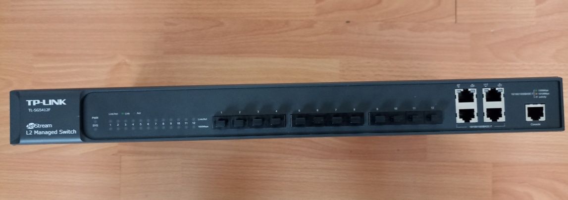 Керований гігабітний комутатор TP-LINK TL-SG5412F, 16 портів