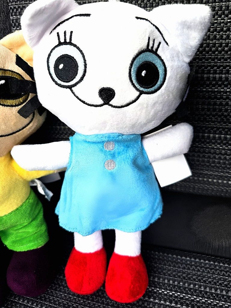 Super maskotki pluszaki Kicia Kocia i Pacek nowe