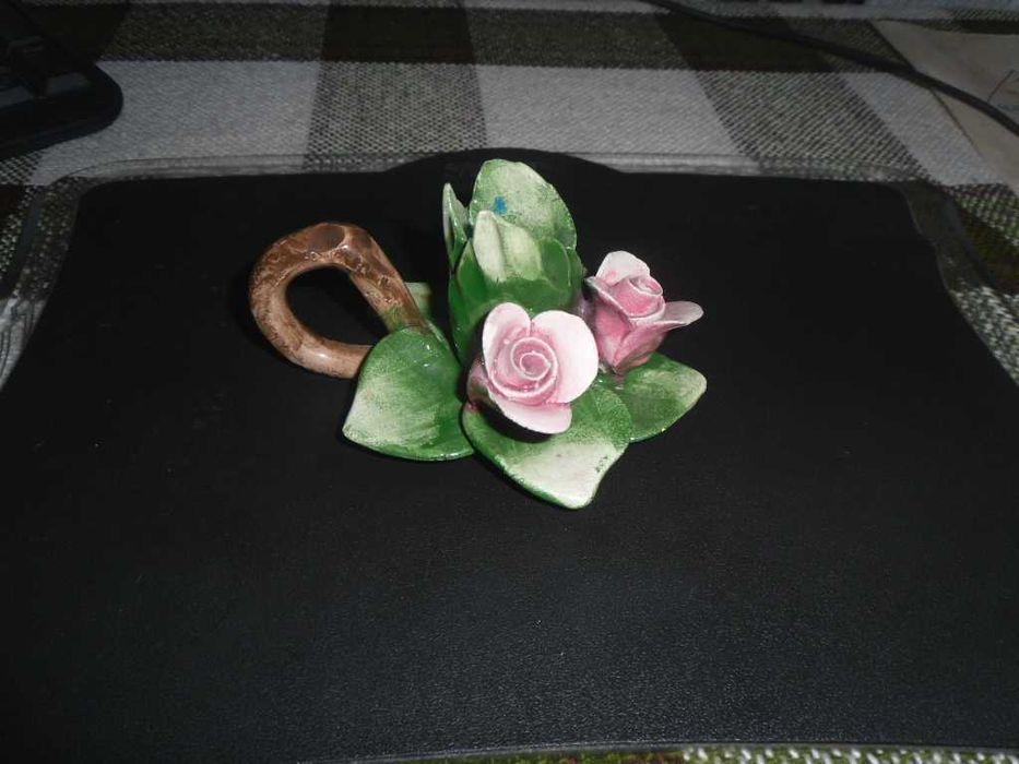 Подсвечник фарфор Capodimonte Каподимонте Италия неаполитанский фарфор