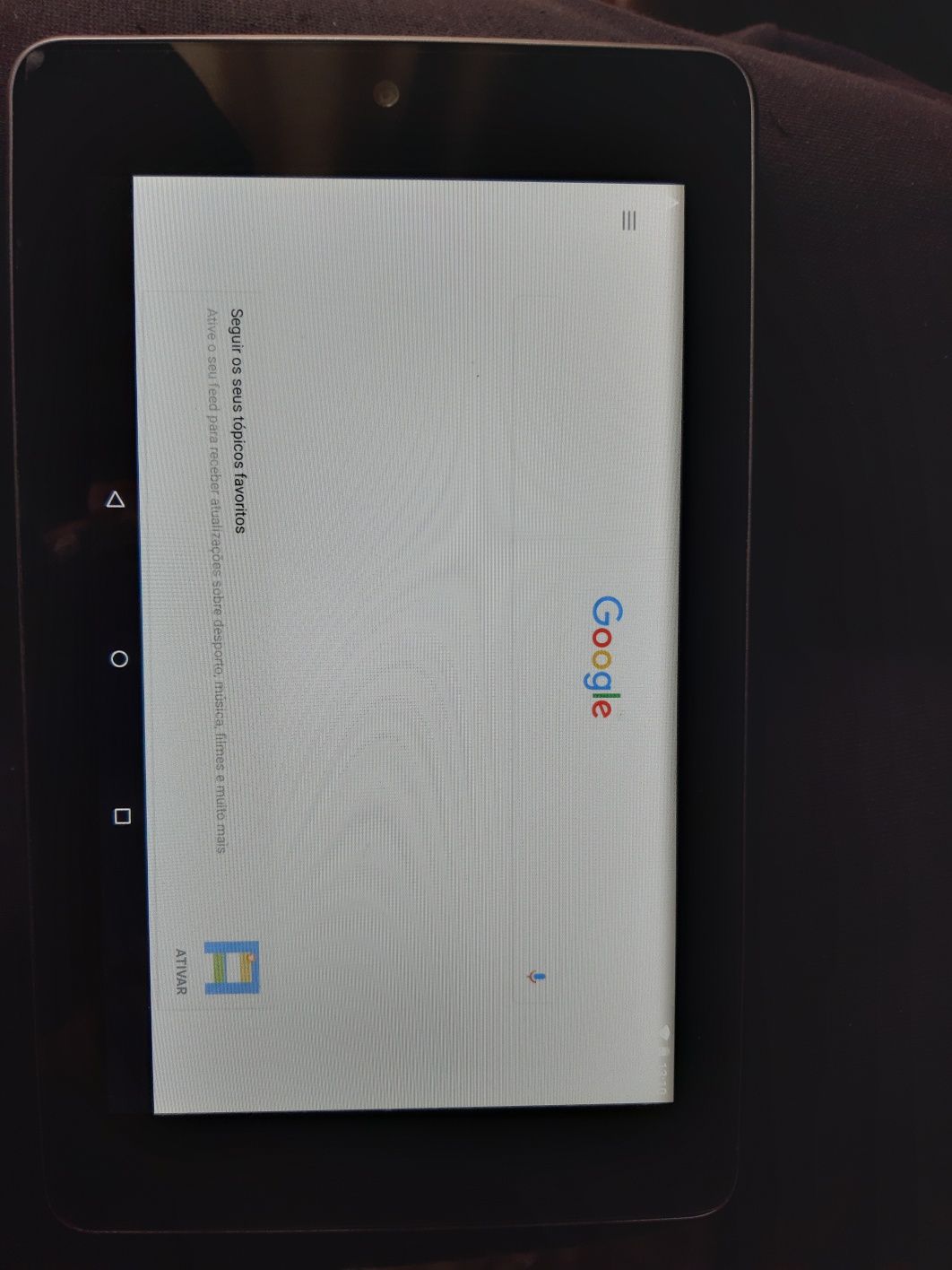 Tablet  android Nexus 7