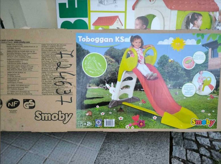 Casa de Jardim Infantil + Escorrega- Novos Selados p/ Crianças +2 anos