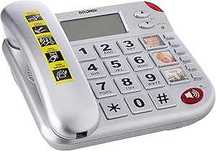 Brondi Super Bravo Plus, Telefon Stacjonarny, z Pilotem SOS, Srebrny