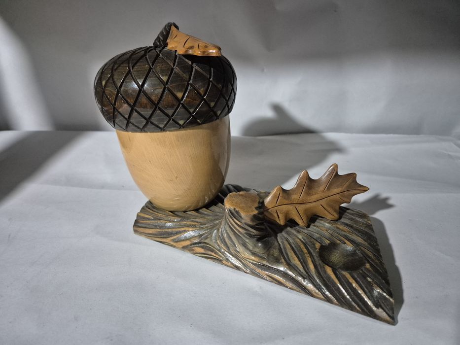 Stojak na fajki ,stojak na fajke żołądź ,antyk , antique pipe holder