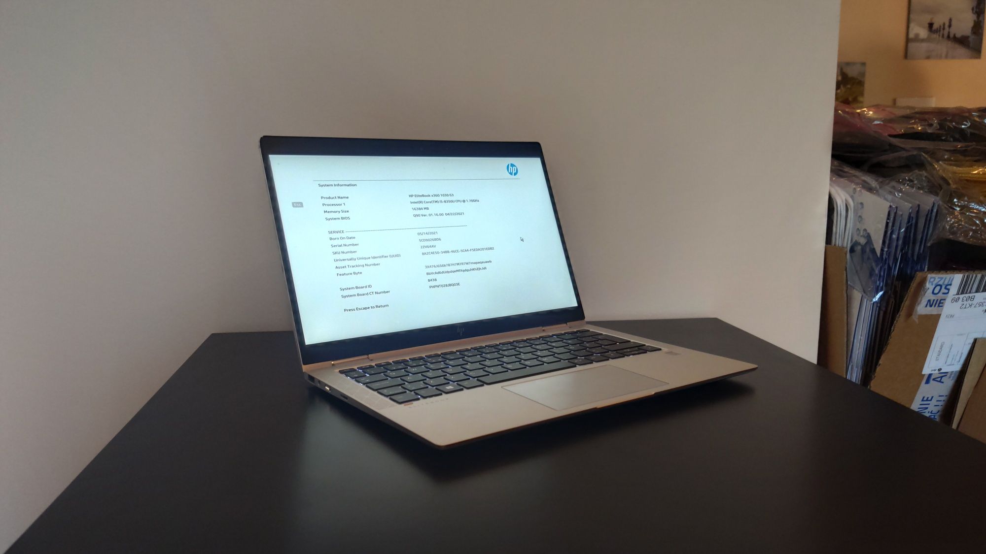 HP Elitebook 1030 G3 dotyk I5, 16GB ram, SSD laptop tablet