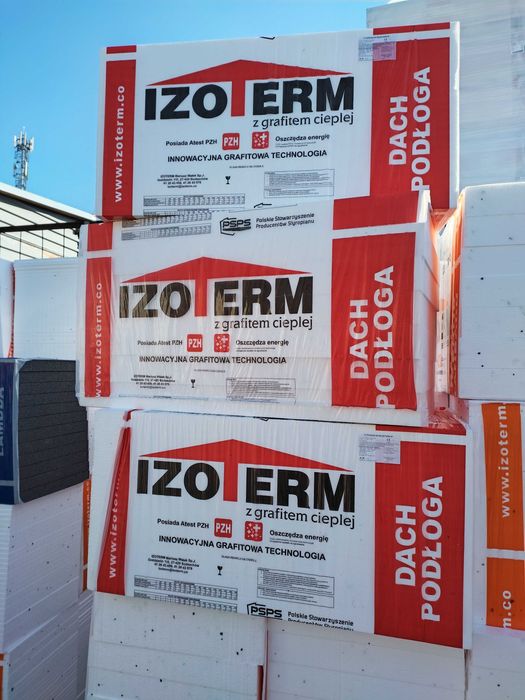 styropian dach podłoga  EPS-80 Izoterm 200 zł/m3 lambda 0,038